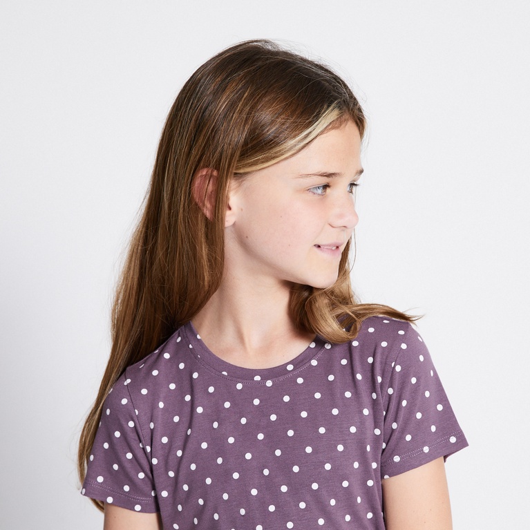 Soft tee "Hannie printed star" Purple
